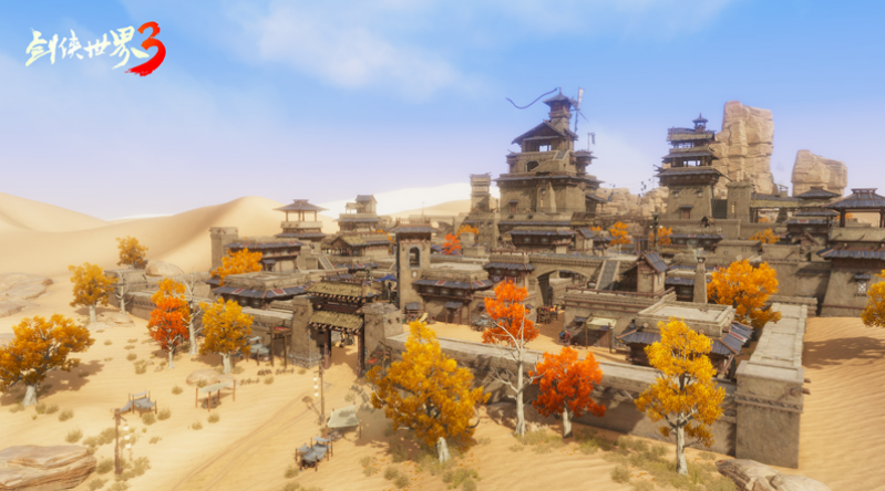 《剑侠世界3》全新地图“龙门荒漠”上线